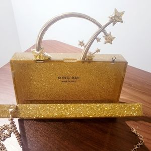 Ming Ray Gold Clutch